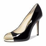 Paxton Cap Toe Black Patent Pump (Women) - SHOE NV