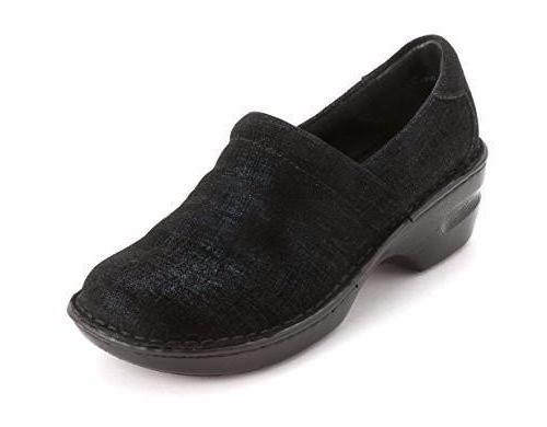 B.O.C Born Concept Margaret Navy Twinkle Metallic Suede Clog (Women)