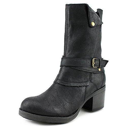 MIA Santiago Closed Toe Ankle Fashion Boots, Black (Women)