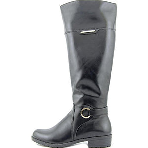 Alfani Jadah Knee High Wide Calf Riding Boot, Black (Women)