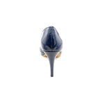 Pearly Patent Platform Pump,Light Navy (Women) - SHOE NV
