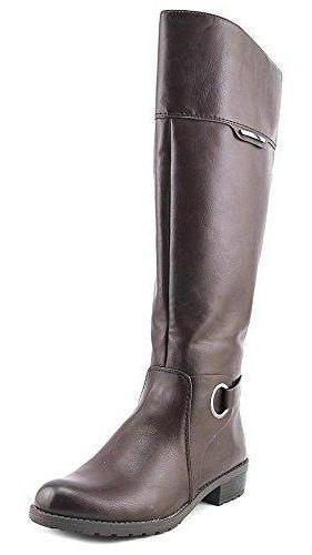 Alfani Jadah Knee High Riding Boot, Dark Brown (Women)