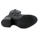 MIA Santiago Closed Toe Ankle Fashion Boots, Black (Women)