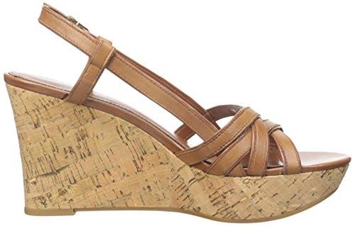 Lauren Ralph Lauren Quaylin Wedge Sandal, Polo Tan Soft Burnished Calf  (Women) - SHOE NV