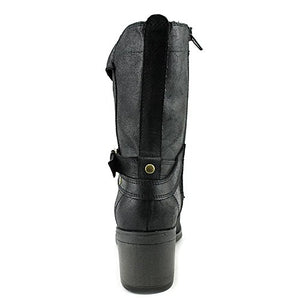 MIA Santiago Closed Toe Ankle Fashion Boots, Black (Women)
