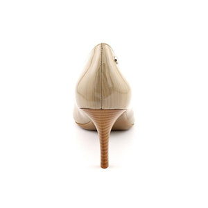 Ashley Patent Leather Pump,Beige (Women) - SHOE NV