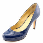 Pearly Patent Platform Pump,Light Navy (Women) - SHOE NV