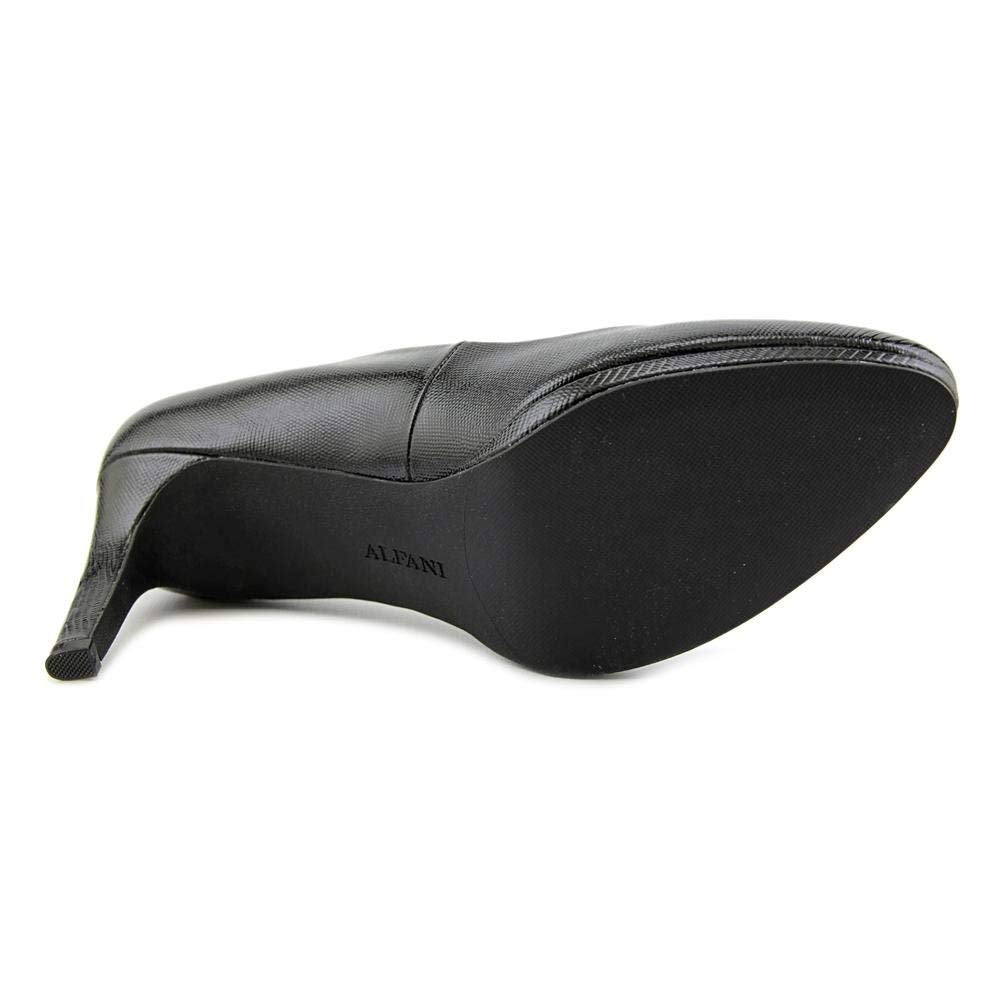 Alfani Glorria Closed Toe Classic Pumps, Black Patent (Women)