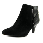 Alfani Vandela2 Leather Closed Toe Ankle Fashion Boots, Black (Women)
