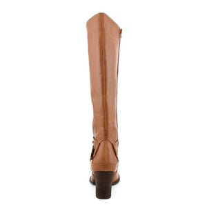 Lonesco Knee-High Cognac Boots  (Women) - SHOE NV