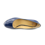Pearly Patent Platform Pump,Light Navy (Women) - SHOE NV