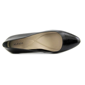 Alfani Glorria Closed Toe Classic Pumps, Black Patent (Women)