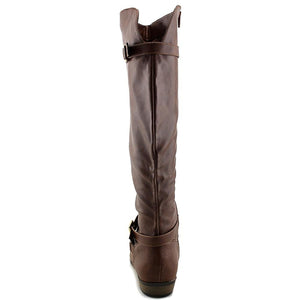 Material Girl Capri Knee-High Boot, Cognac (Women)