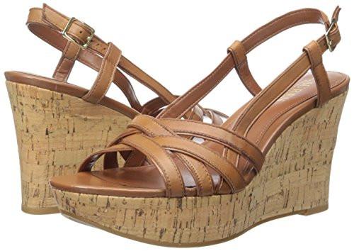 Lauren Ralph Lauren Quaylin Wedge Sandal, Polo Tan Soft Burnished Calf  (Women) - SHOE NV