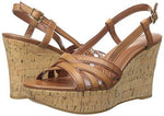 Lauren Ralph Lauren Quaylin Wedge Sandal, Polo Tan Soft Burnished Calf  (Women) - SHOE NV