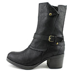 MIA Santiago Closed Toe Ankle Fashion Boots, Black (Women)