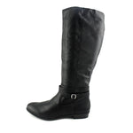 Style & Co. Fridaa Round Toe Mid-Calf Riding Boots, Black (Women)