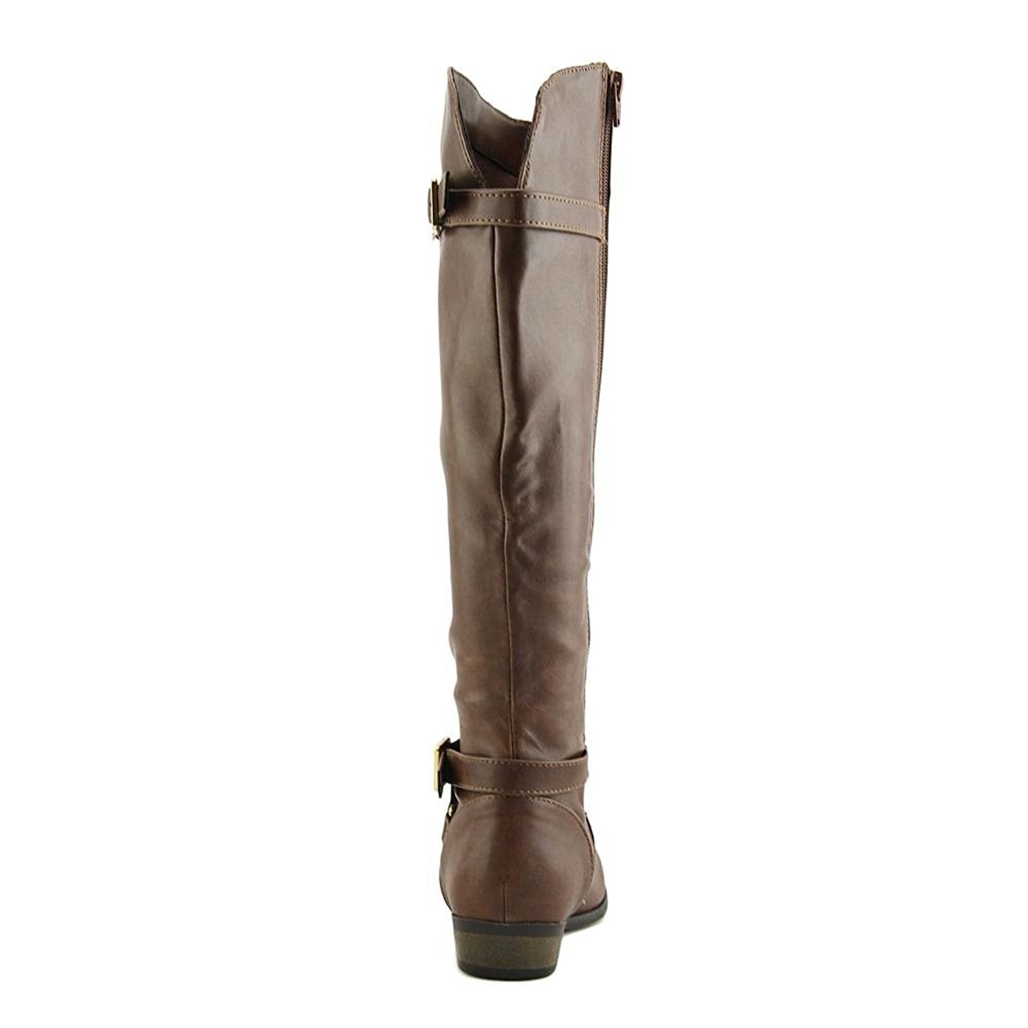 Material Girl Capri WC Wide-Calf Fashion Boots, Cognac (Women)