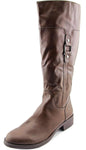 Style & Co. Astarie Closed Toe Mid-Calf Fashion Boots, Brown (Women)