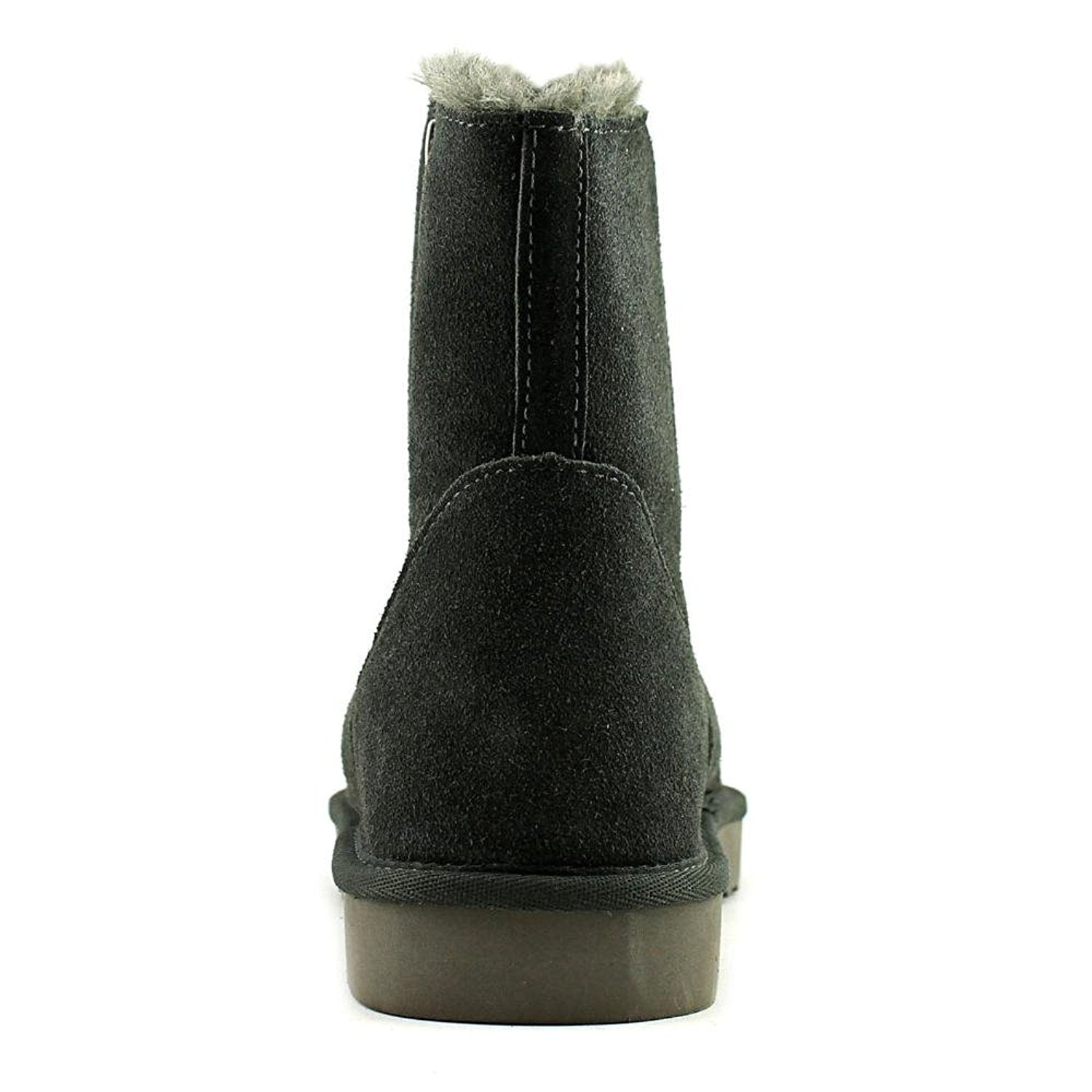 Style & Co. Ciley Suede Closed Toe Ankle Fashion Boots, Grey (Women)