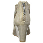 Donald J Pliner Jace Beige Wedge Sandal, US 6M (Women)
