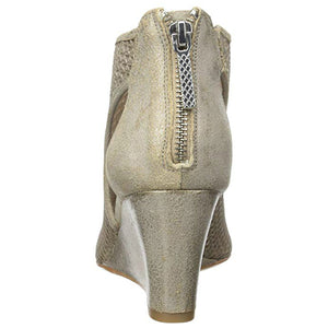 Donald J Pliner Jace Beige Wedge Sandal, US 6M (Women)