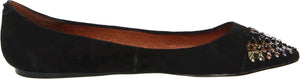 Elitte Black Suede Flats   (Women) - SHOE NV