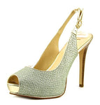 Guess Huela Peep Toe Slingback Heel, Blue (Women)