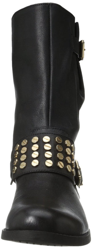 Skylare Black Motorcycle Boots  (Women) - SHOE NV