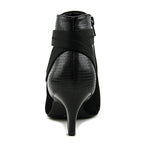 Alfani Vandela2 Leather Closed Toe Ankle Fashion Boots, Black (Women)