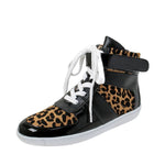 ROKSTAR Pony Hair Lace Up High Top Sneakers  (Women) - SHOE NV