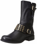 Skylare Black Motorcycle Boots  (Women) - SHOE NV
