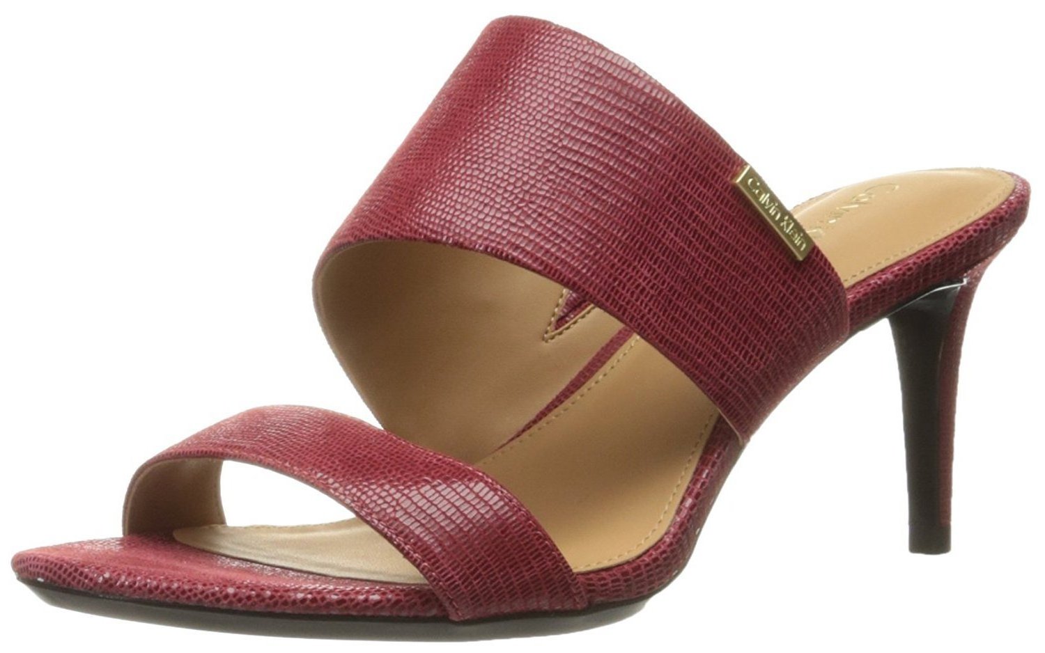 Calvin Klein lanoe Dress Sandal, Garnet (Women)