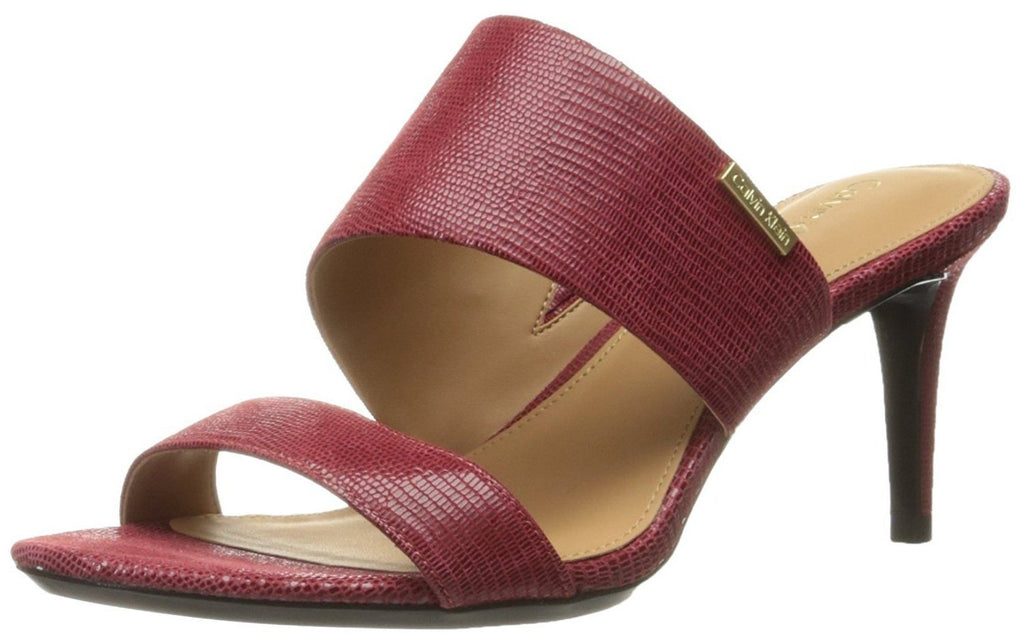 Calvin Klein lanoe Dress Sandal, Garnet (Women)
