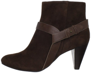 Calico Chestnut Suede Bootie (Women) - SHOE NV