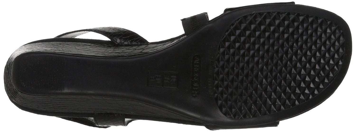 Yet Ahead Wedge Sandal,Black Snake  (Women) - SHOE NV