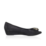 Sonet Demi Wedge Flat, Black(Women) - SHOE NV