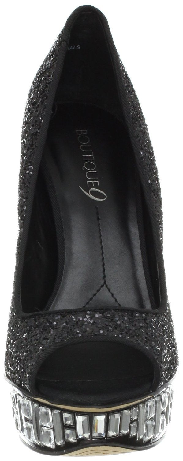 Nosey3 Black Platform Pump  (Women) - SHOE NV