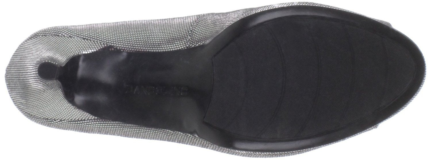 Mylah Peep Toe Pump,Silver (Women) - SHOE NV