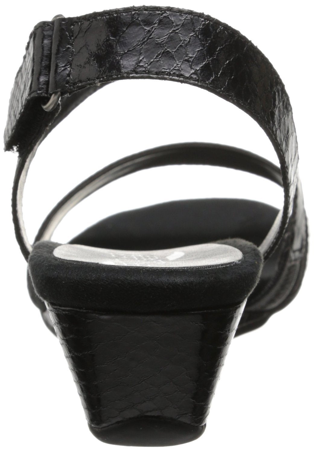 Yet Ahead Wedge Sandal,Black Snake  (Women) - SHOE NV