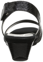 Yet Ahead Wedge Sandal,Black Snake  (Women) - SHOE NV