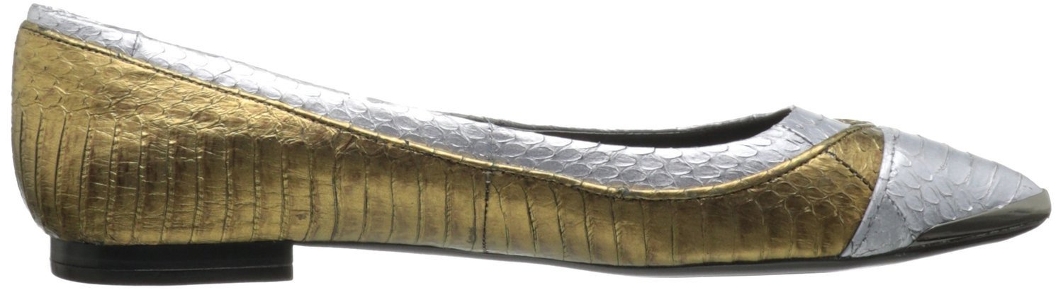Neeko5 Ballet Gold/Silver Flat (Women) - SHOE NV