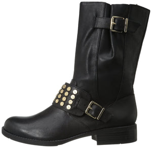 Skylare Black Motorcycle Boots  (Women) - SHOE NV
