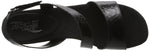 Yet Ahead Wedge Sandal,Black Snake  (Women) - SHOE NV