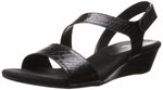 Yet Ahead Wedge Sandal,Black Snake  (Women) - SHOE NV