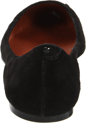 Elitte Black Suede Flats   (Women) - SHOE NV