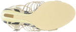 Marion Shiny S Nappa Wedge Sandal,Oatmeal (Women) - SHOE NV