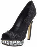 Nosey3 Black Platform Pump  (Women) - SHOE NV
