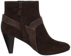 Calico Chestnut Suede Bootie (Women) - SHOE NV