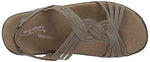 Easy Street Women's Natara Flat Sandal, Pewter (Women)